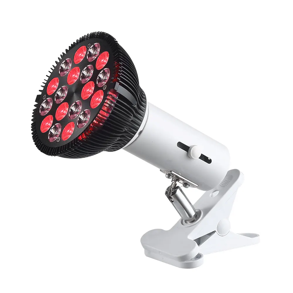 E27 Red Bulb 660nm Red Light LED Beauty Device 850nm Near Infrared Therapy Lamp Device (Bulb with Stand)