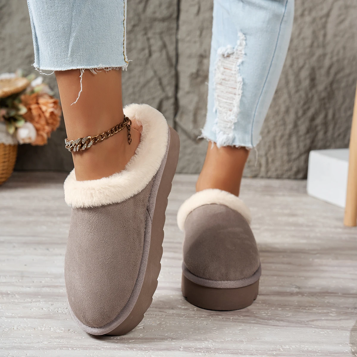 Women's Fluffy Slippers Canada | EvaCozy™ Warm Winter Shoes