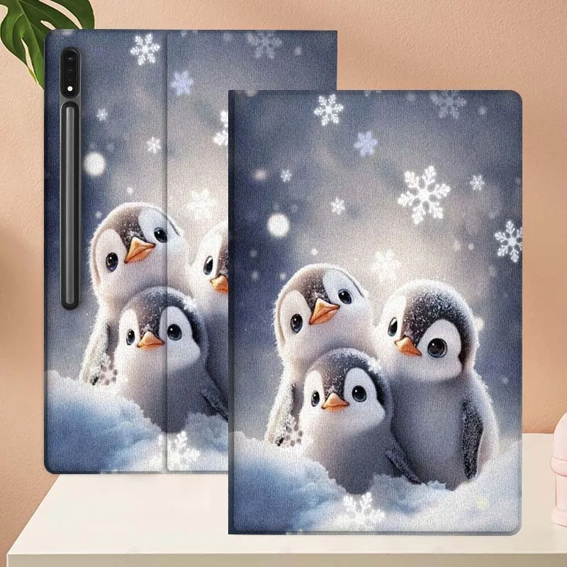 Antarctic Penguin Aurora Tablet Case