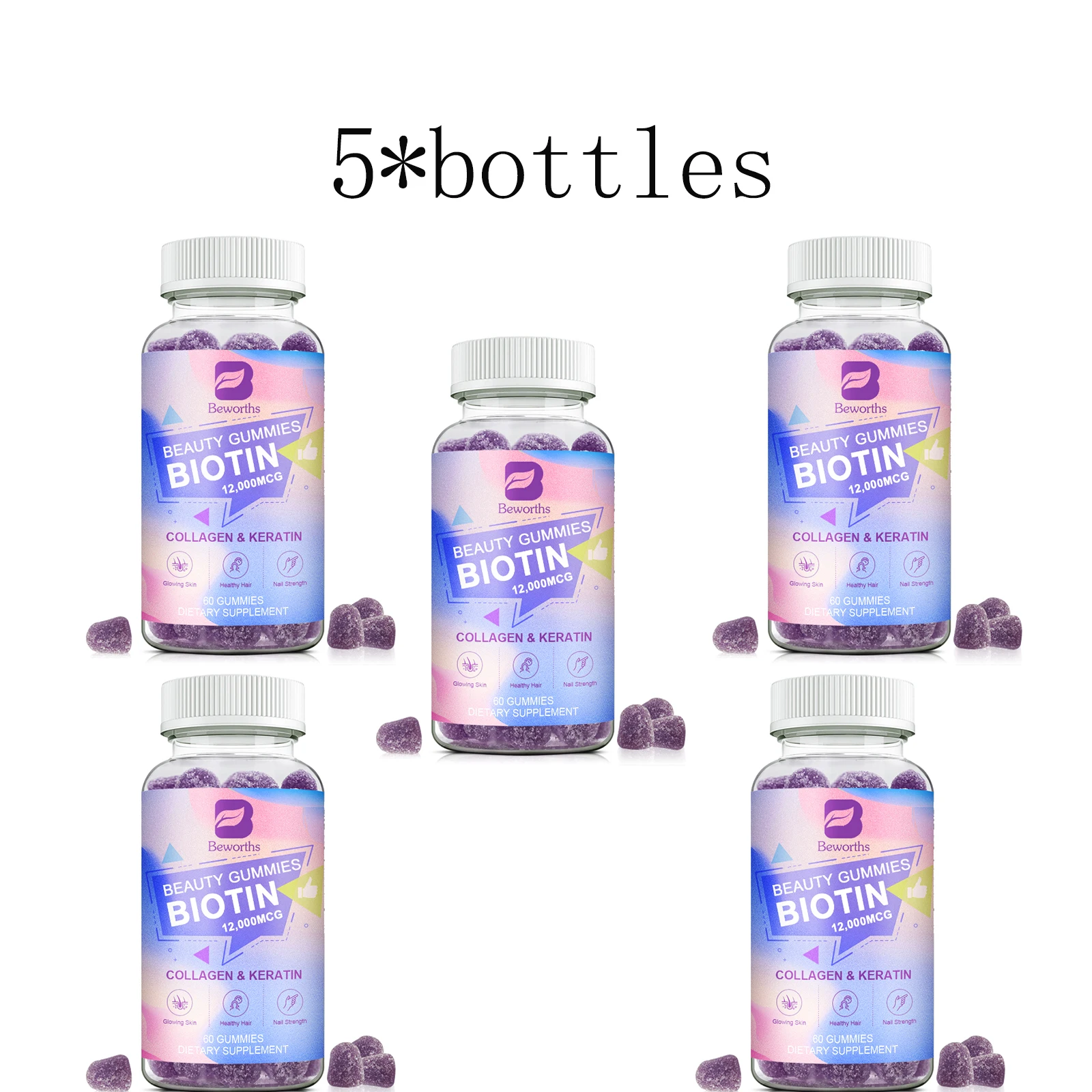 5 bottles