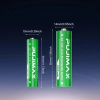 PUJIMAX Lithium-Ion Rechargeable Battery High-Capacity 1.5V 4255mWh AA&1100mWh AAA Battery for Remote Control Mouse Electric Toy 2
