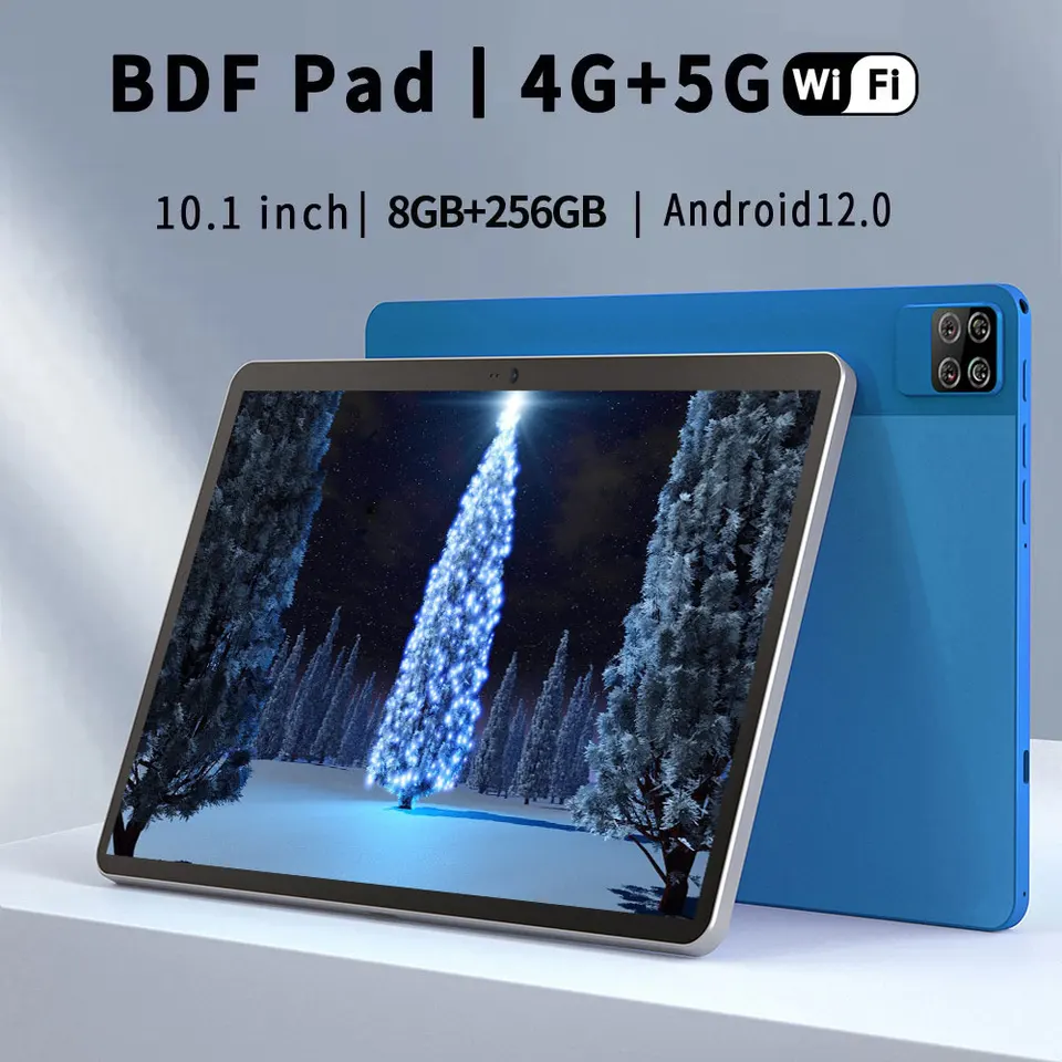 Global Firmware 10.1 Inch Tablets 8GB RAM 256GB ROM 1280x800 HD