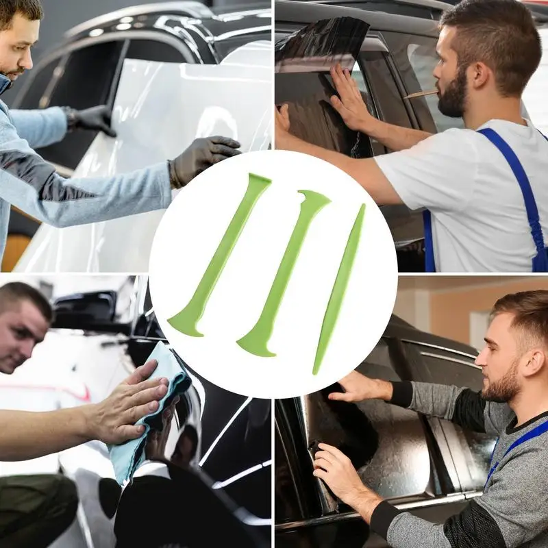 Wrap Kit Tools Wrap Tools Car Wrapping Kit 3Pcs Include Seam tumocking Small raschietto Car Coat raschietto Axe Edge Tool per pellicola per auto - immagine 5