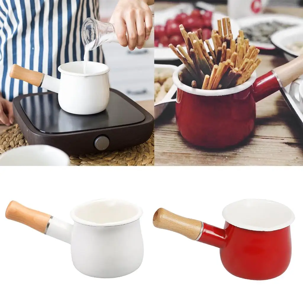 Pan SaucepanEnamel for Camping 4