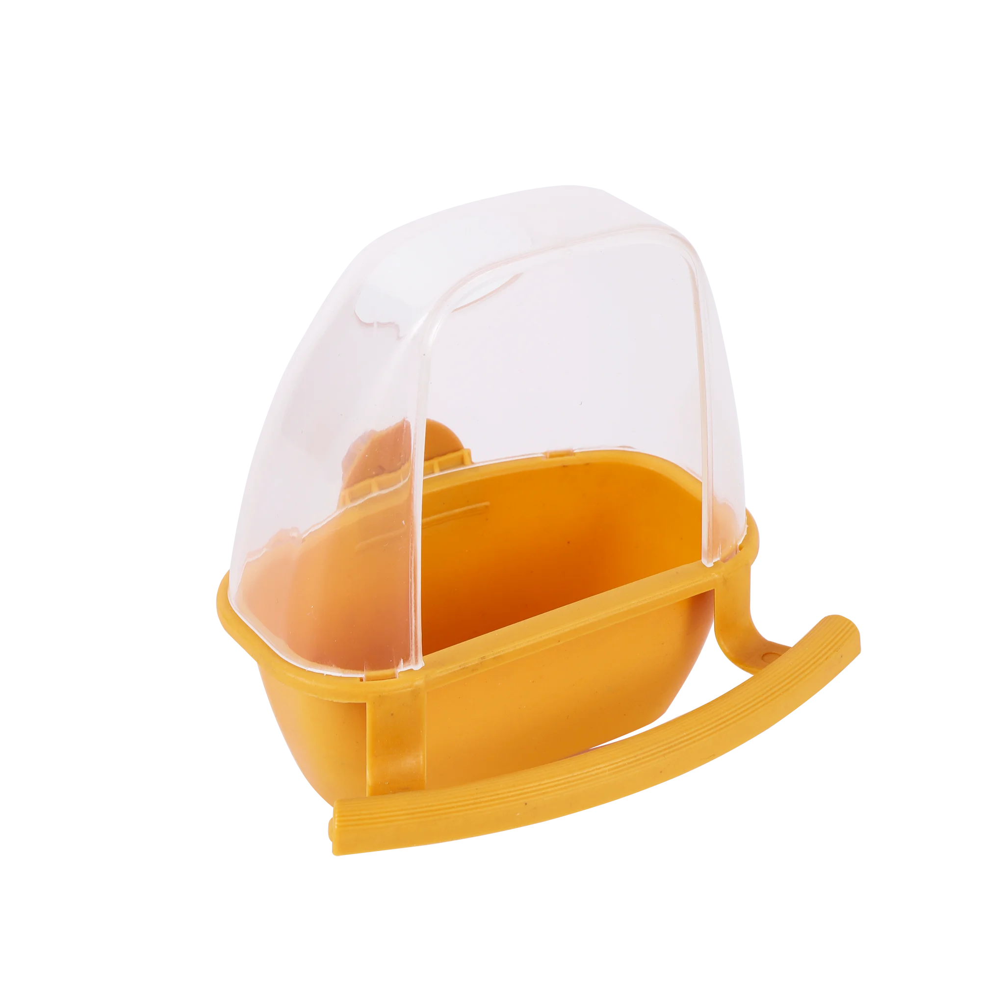 Parrot Feeder Bird Feeder Parrot Feeding Bowl Bird Cage Feeder Parrot Birds Water Hanging Bowl Parakeet Feeder Box Pet Cage Plastic Food Container Bird Supplies 1 Pcs