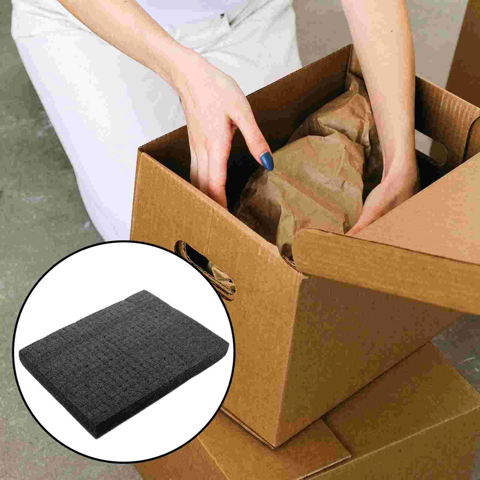 Black Shockproof Foam Packing Cubes Cube Foam Sheets Tool Box Inserts Office Binding Supplies Board Packing Cases