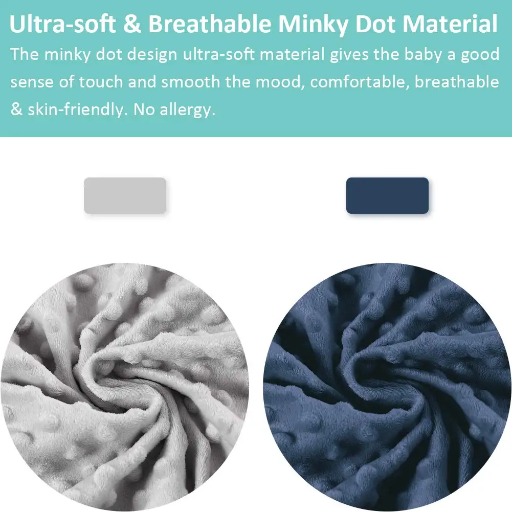 Minky Nursing Pillow Cover, Nursing Pillow Case Plush Breastfeeding Pillow Slipcover Fits Nursing Pillow, Ultra Soft Snug 2