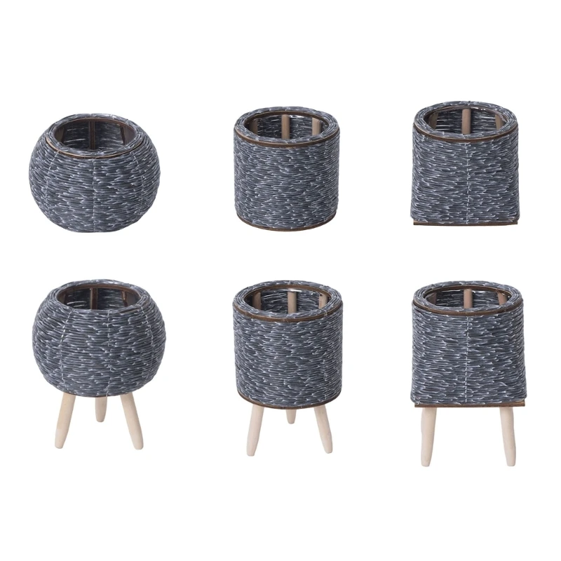 

Rattan Weaving Plant Pots Container Handwoven Plant Pots Cover Leakproof dropshipping