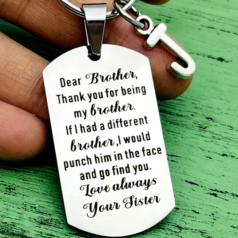 Regalo Hermano Hermano Regalos Llavero Para Hermano Big Little Brother Hermanos En La Ley De Hermana Divertido Para Hombres BFF Mejor Amigo Regalo De Cumpleaños Regalo De Agradecimiento Regalos Hermana
