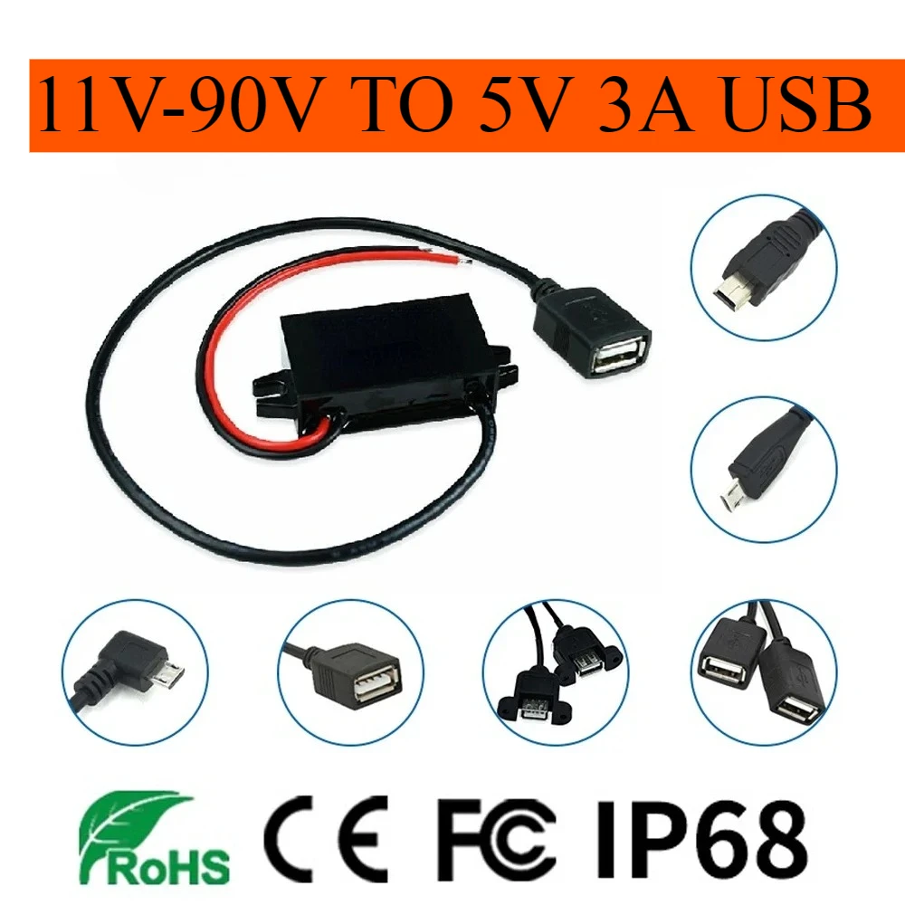 Universal Car Phone Charger Adapter - Multi-Volt to USB-C Fast Charging Converter