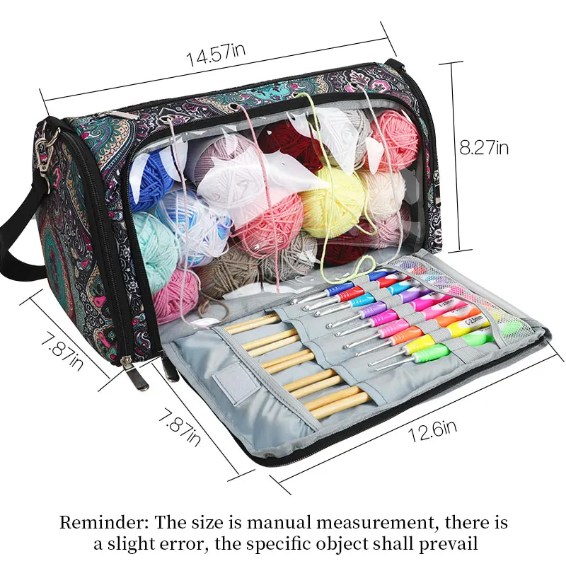 KOKNIT 12 Styles Knitting Bag Organizer Yarn Storage Case For