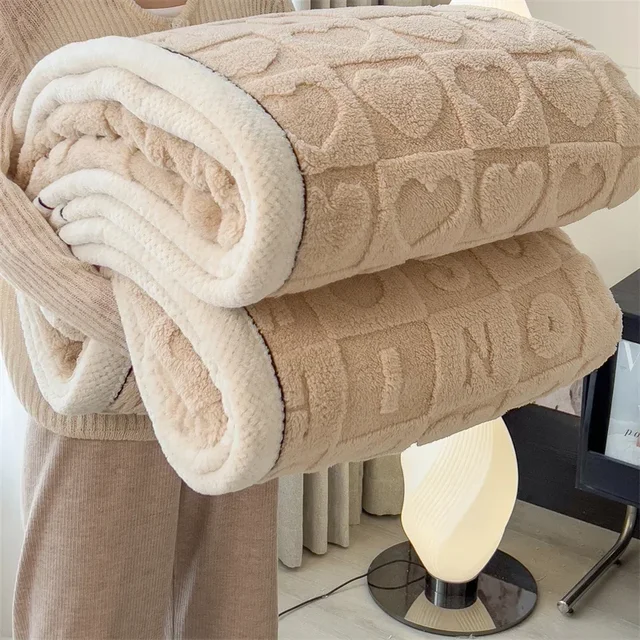 Winter Thick Lamb Fleece Blanket Solid Color Hibiscus Nap Blanket Coral Fleece Heart Shap Sofa Mat A Grade Cotton Bed Sheets Winter Thick Lamb Fleece Blanket Solid Color Hibiscus Nap Blanket Coral Fleece Heart Shap Sofa Mat A Grade Cotton Bed Sheets