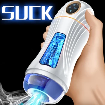 Automatic Sucking Masturbator Cup for Men Realistic Vagina Pussy Blowjob Oral Vacuum Sucktion Vibrator Male Adult Sex Toys 1