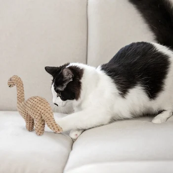 1PCS Pet Funny Toys Dog Cotton Rope Dinosaur Animal Toy Bite Resistant Chew Toy Molar Teeth Cleaning for Cat Dog Accessories 4