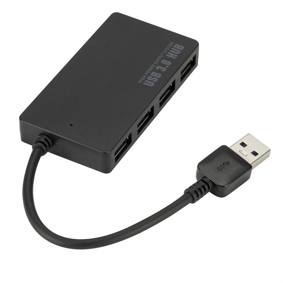 LccKaa USB Hub 3.0 Adapter Rotate High Speed U Disk Reader Splitter 4 Ports USB 3.0 for Computer PC Laptop Mac Mini Accessories 5