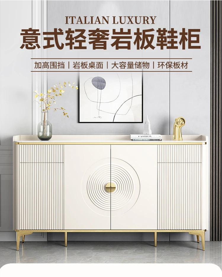 Description Picture 2 of itemNordic Luxury Double Row Shoe Rack Dust Proof Storage Organizer Shoe Cabinet Ultra Thin Scarpiera Salvaspazio Hallway Furniture
