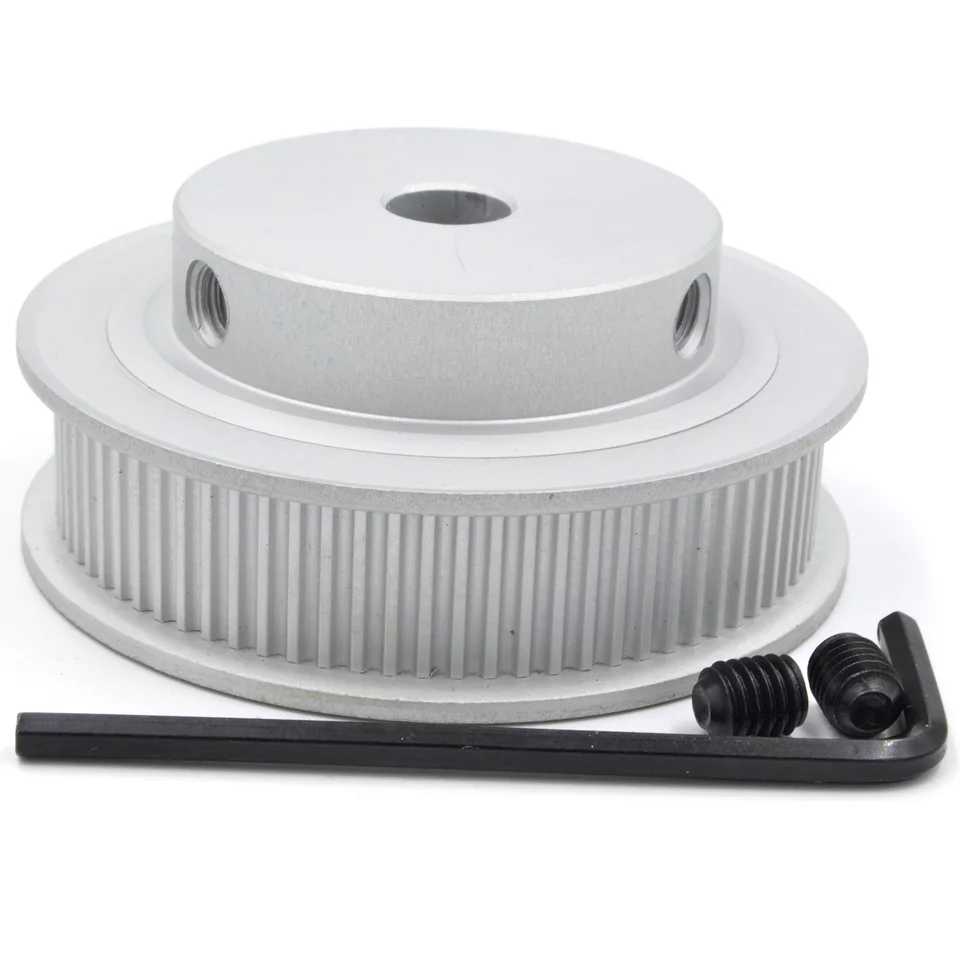 Pulley,Timing Belt Pulley, 100 Teeth 2GT Timing Pulley 100T, Bore 6