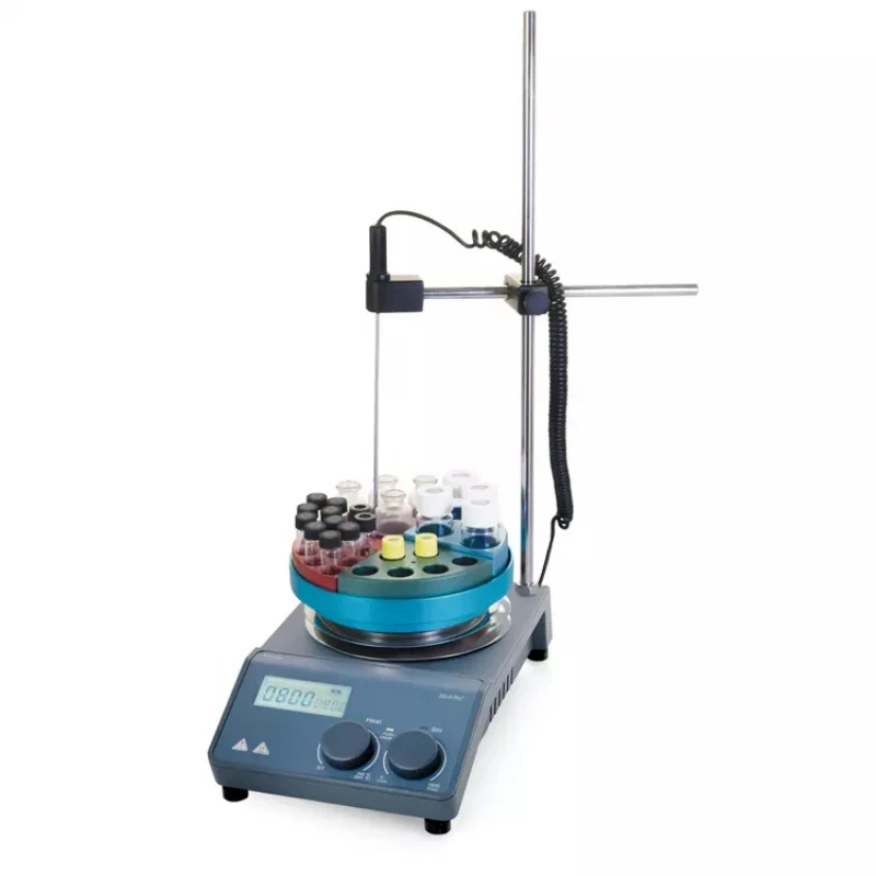 IKEME Heating Magnetic Stirrer Speed Range 0-1500rpm Hot Plate Lab Stirrer Mixer Stir Bar Laboratory Equipment 20L MS-H-S