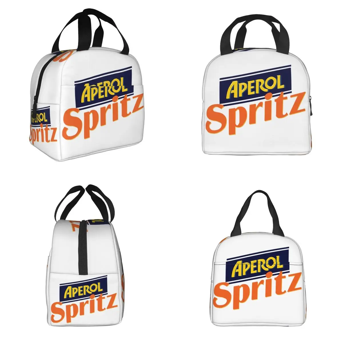 Aperol Spritz Lunch Bags Insulated Bento Box Lunch Tote Resuable Picnic Bags Thermal Bag for Woman Children Work 3
