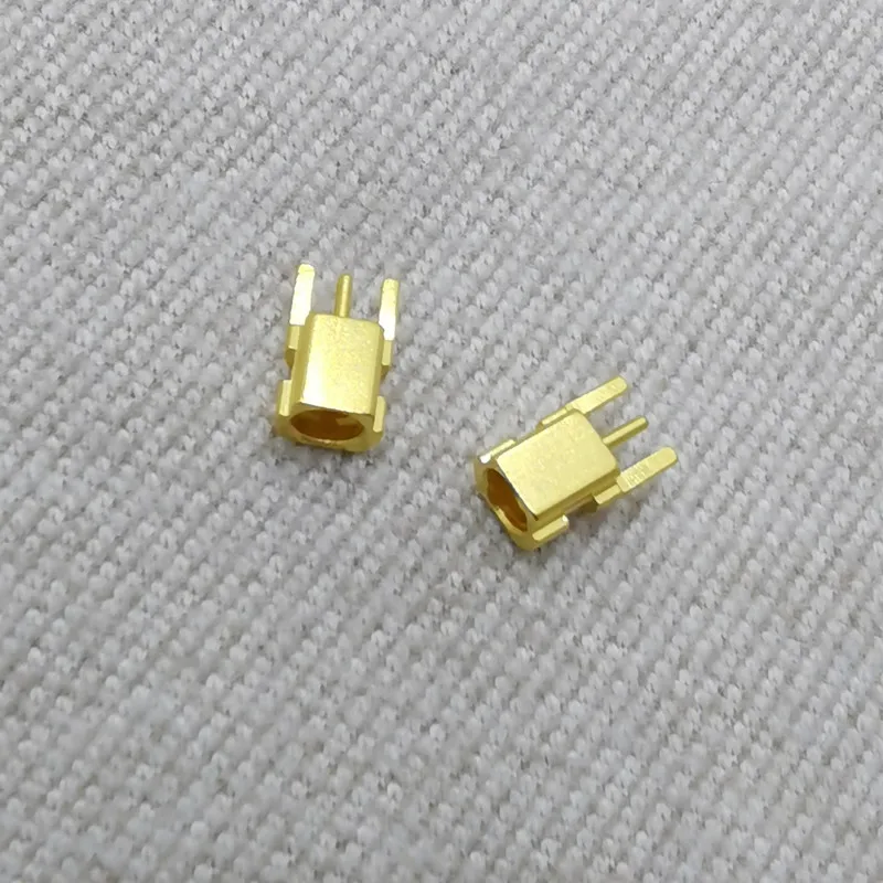 Universal Pin Socket 2 pcs Pure copper gold plated Built-in threaded nut holder