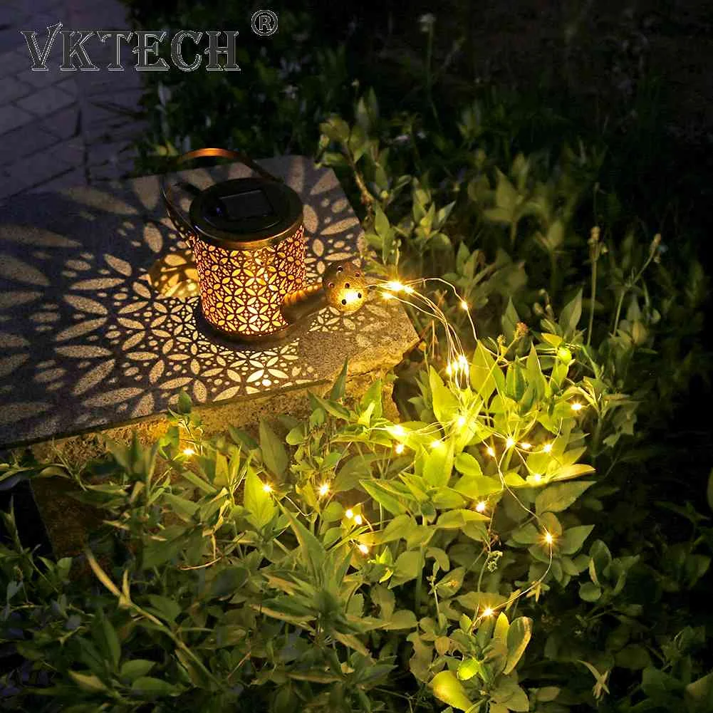 Solar LED Watering Can Lights Outdoor Waterproof Decor Kettle Garden Yard Art Lamp Hollow Water Sprinkle Landscape Lamps solar lights solar led lights
