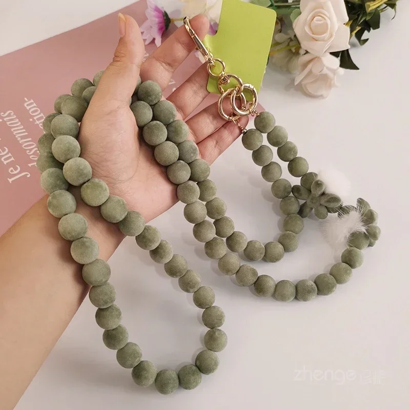 

Женский вельветовый шнурок с бусинами, вельветовый тканевый ремень с зажимом, стильный ремешок для длинного ремня через плечо