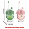 2Pcs Wireless Kids Walkie Talkie Toys Rabbit & Frog Parent-child Interaction Parent-child Intercom Machine Portable 6