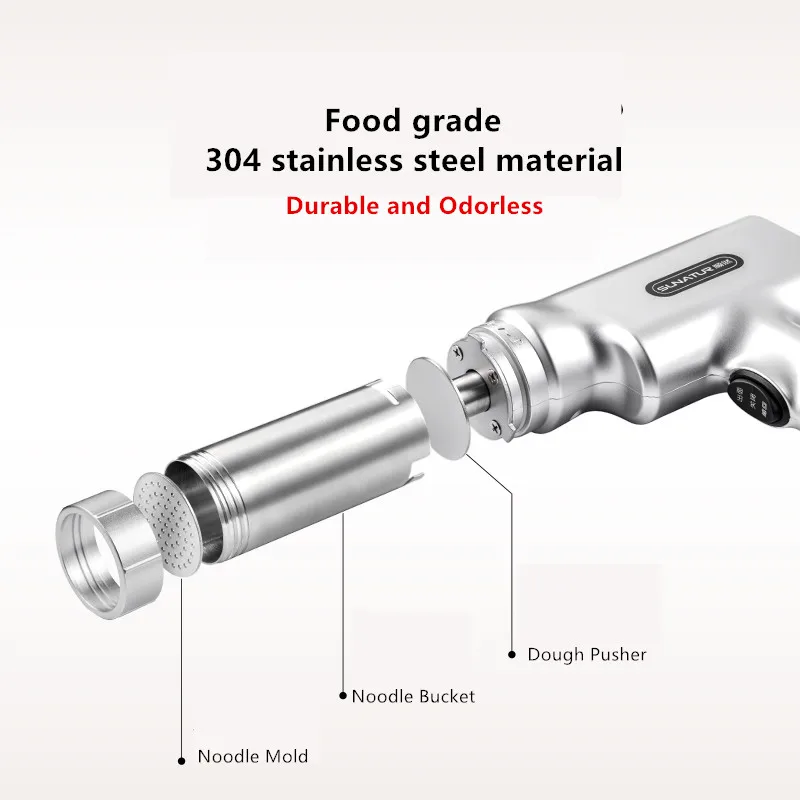 SUNATUR Electric Dough Rolling Kitchen Device Noodle & Pasta Making Gun Innovative Kitchen Noodle Makers Machine