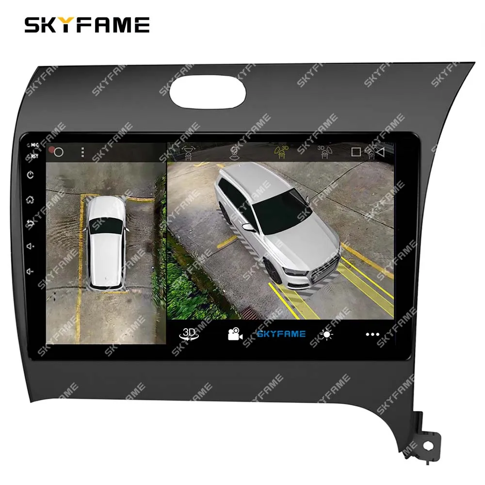 skyfame adaptador de quadro do carro fascia para kia cerato forte android rádio áudio traço montagem kit painel