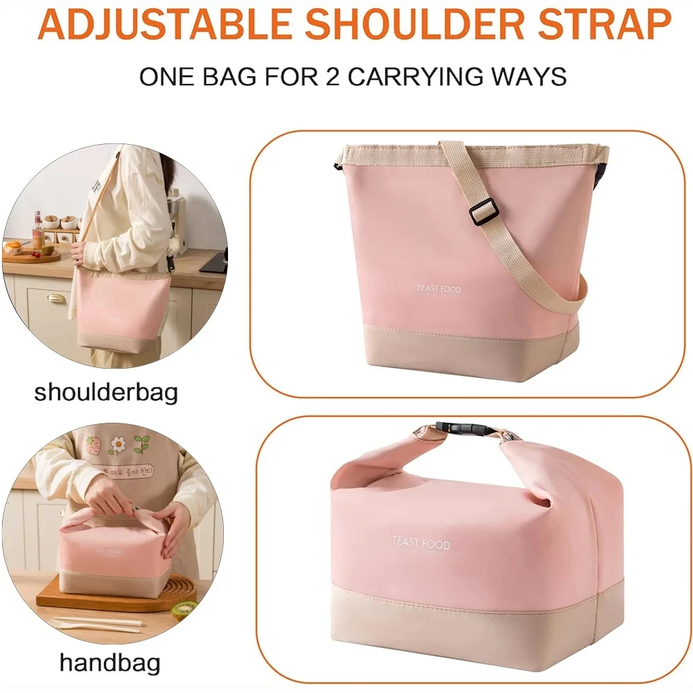 Durable Thermal Insulated Lunch Tote and Food Carrier
