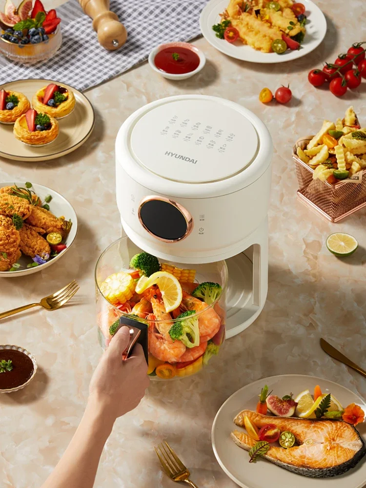 HYUNDAI South Korea mini domestic modern air fryer automatic glass 220v QC-ZG5616A 2