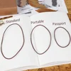10 Pieces a Set Spare Rubber Band Leather Notebook Accessory for Travelers Notebook Repair Elastic String Bungee Cord 2