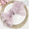 6PCS Sage Gauze Cheesecloth Napkin Table Placemats Setting Dining Wedding Party Banquets Christmas Banquets Arches Cake Decor 4