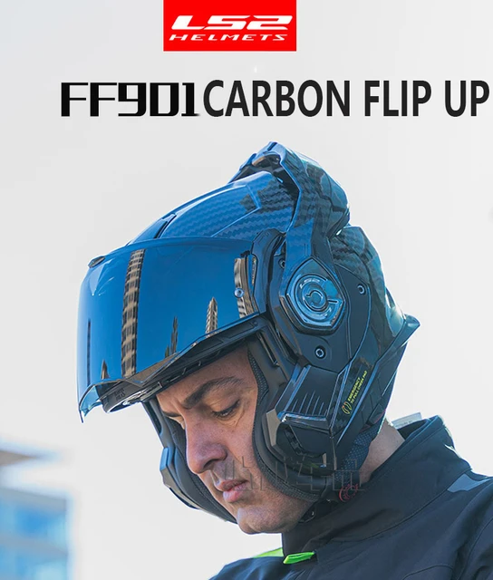 Original LS2 FF901 Advant X Solid 6K Carbon Dual Lens Motorcycle Full Face  Helmets Pinlock Men's Riding Helmets Casco Moto - AliExpress