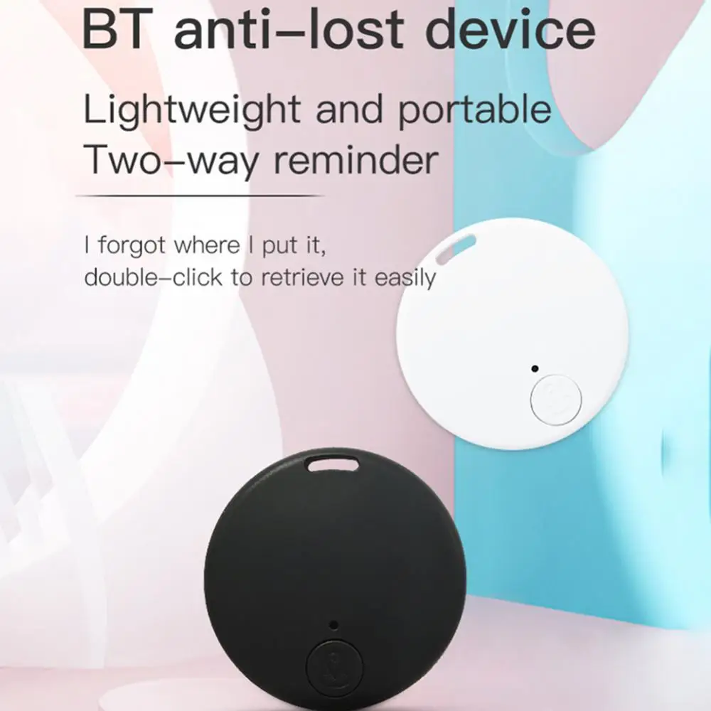 For Ios Android Round Tracking And Positioning Smart Tracker Two-way Search Locator Pet Elderly Children Wallet Two-way Alarm