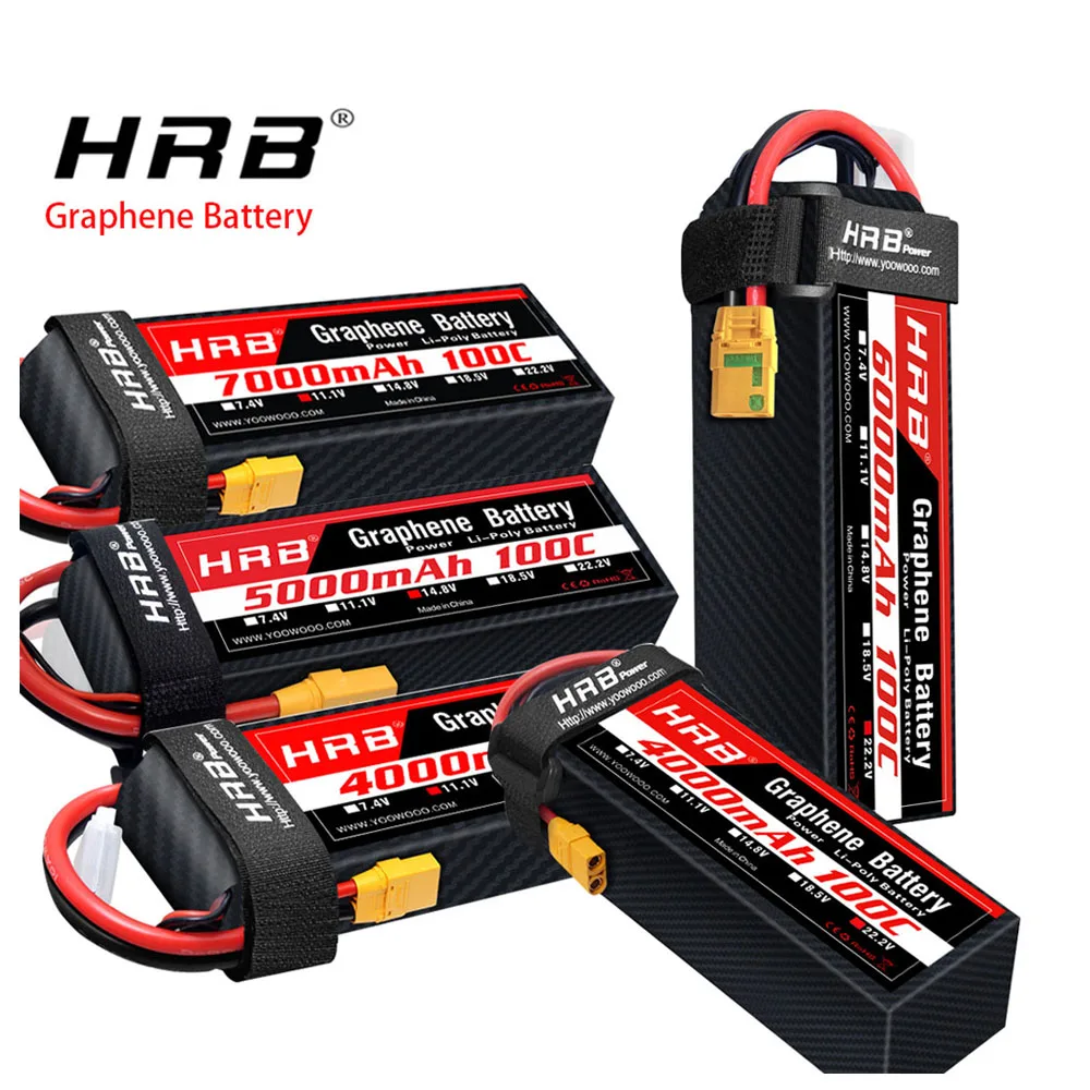 Batterie LiPo 3S-6S 100C XT90 pour RC Drone Voiture