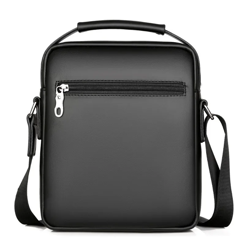 Cowhide Men\'s Shoulder Crossbody Bag Business Genuine Leather Casual Bag Small Handbag Travel Work Bags