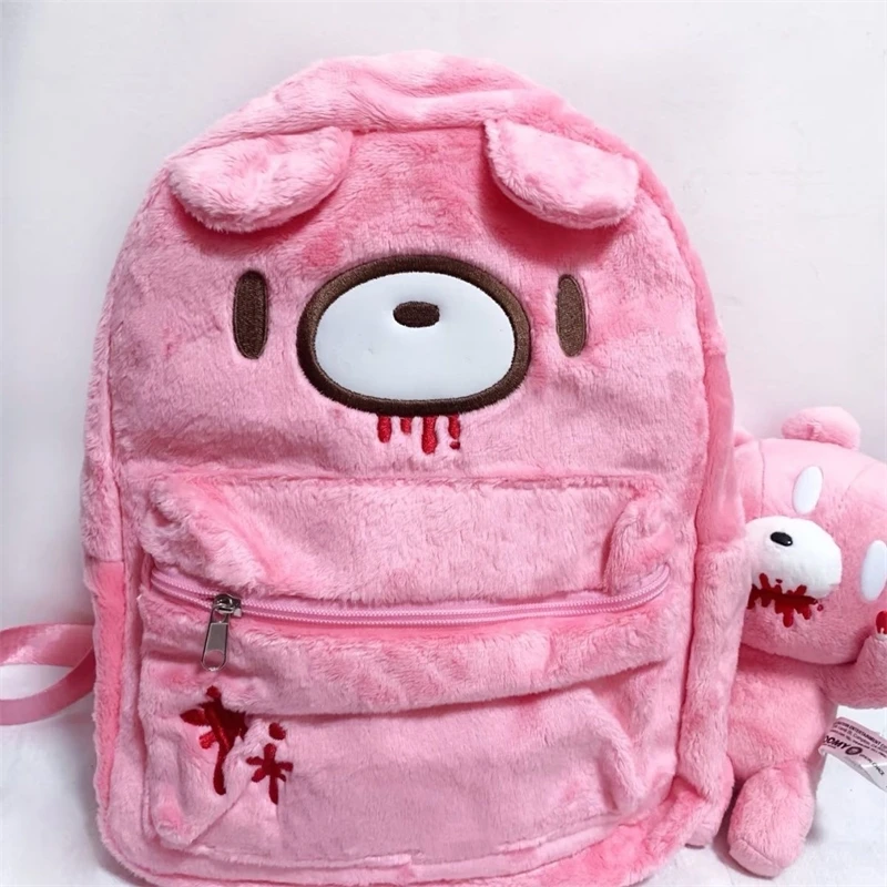 Zaino Gloomyed Orso violento Zaino simpatico cartone animato giapponese di grande capacità per ragazze e studenti Zaino casual per uso quotidiano - immagine 3