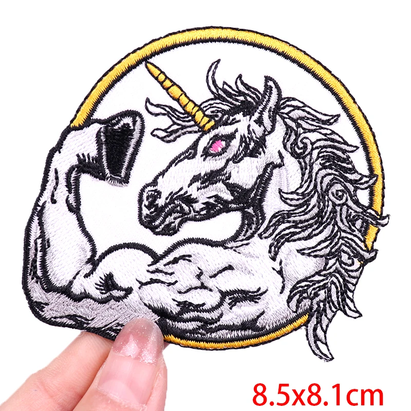 Motorrad-Biker-Patch zum Aufbügeln, bestickte Aufnäher für Kleidung, thermoadhäsive Aufnäher auf Kleidung, Hippie/Punk, zum Aufnähen, Bügeln – Detail 14