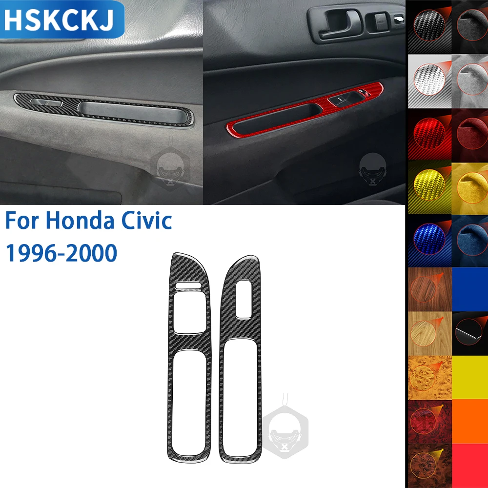 Für Honda Civic 2001 2002 2003 2004 2005 Zubehör Kohle faser Auto Innenraum Radio AC Bedienfeld Verkleidung Aufkleber koration  34