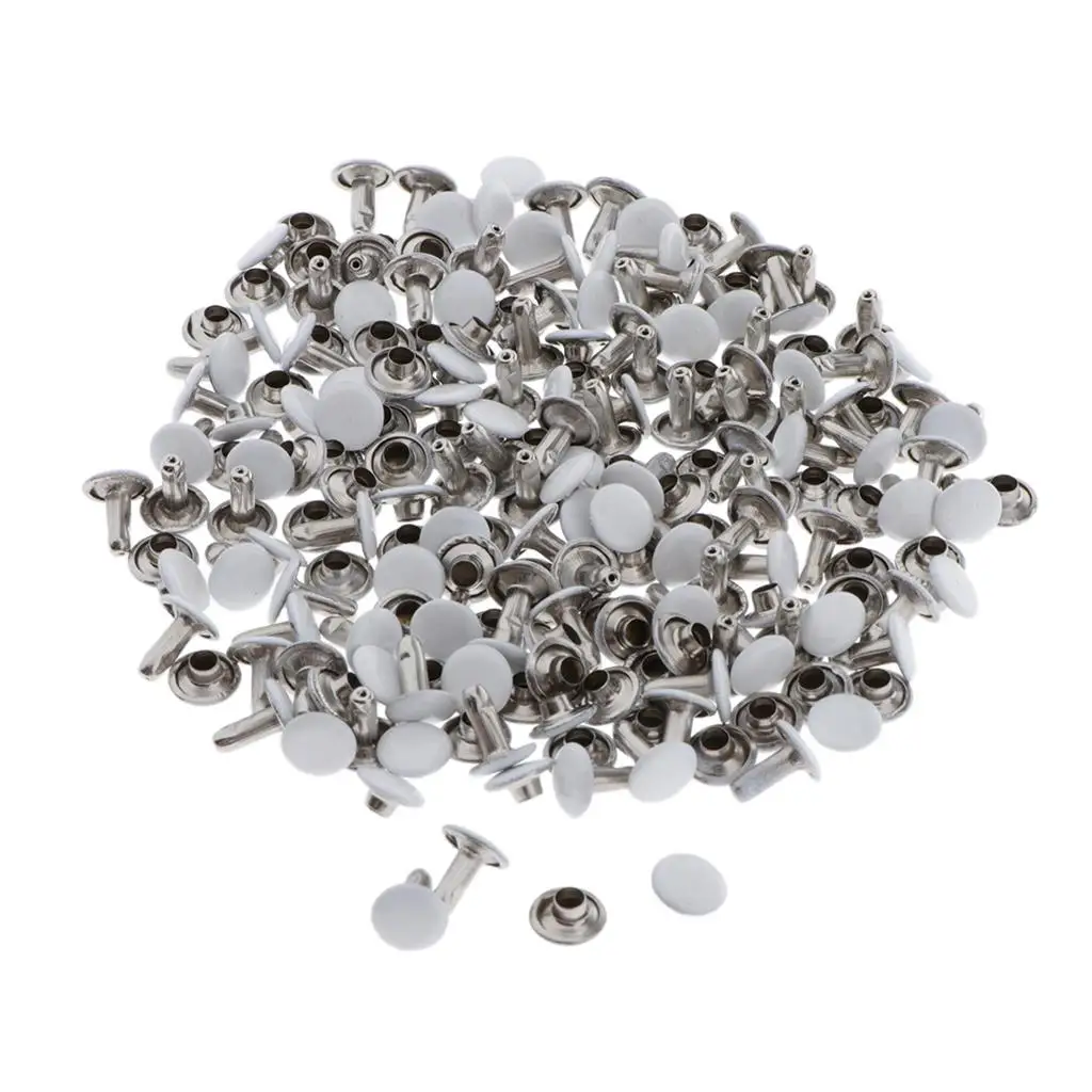 100pcs Metal Rivets Hollow Rivets Jewelry Studs Studs