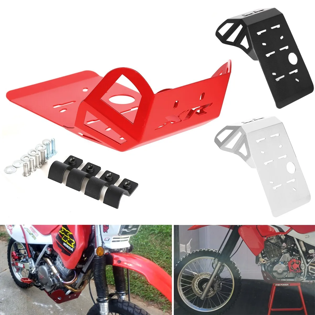 혼다 XR600R 1989-2000 XR650L 1993-2025용 오토바이 프론트 스키드 플레이트 엔진 보호 커버 가드 섀시 머드가드 펜더