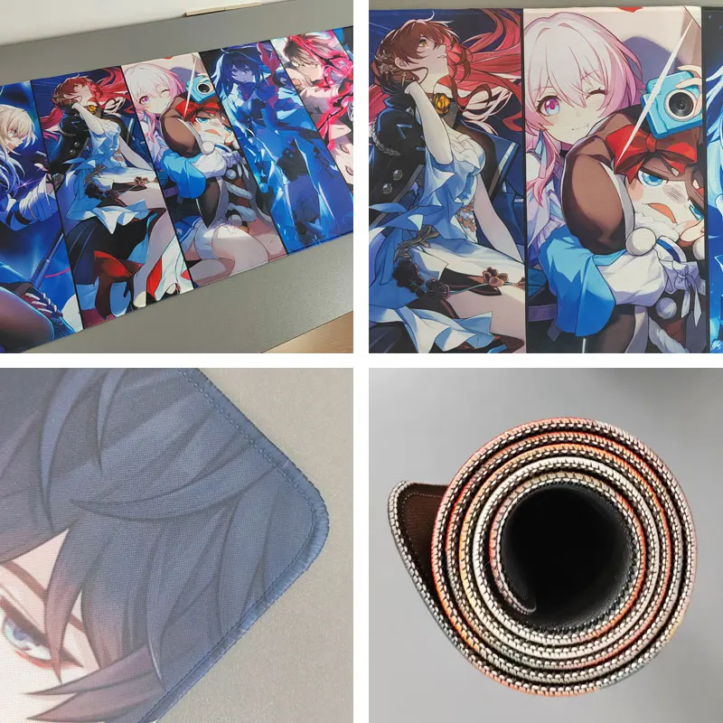 Honkai Star Rail Mouse Pad Kafka Mar7th Seele Himeko Welt Mousepad Teclado de Computador Padding Anime Gaming Acessórios Desk Mat - Imagem 6