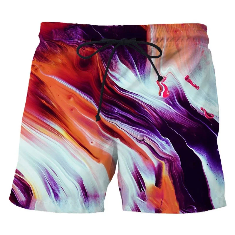 Painted Graffiti 3d Printed Shorts For Men's Street Personality Trend Short Pants Color Variety Summer Clothing Short Trousers 2