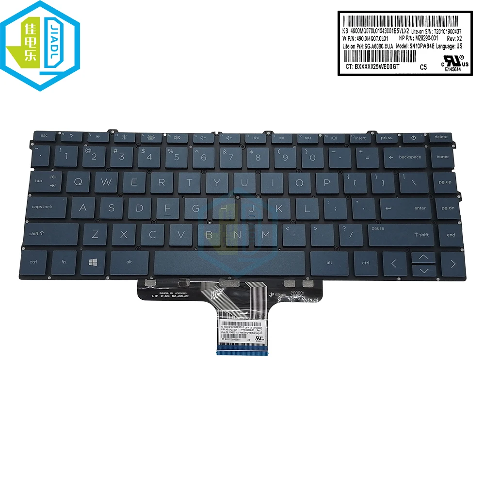 Teclado Inglês dos Eua Backlight para hp Pavilion X360 14-dy 14m-dy 14-dy0000 14-dy1000 Dy2000 14m-dy0000 Teclados Retroiluminados do Portátil - Imagem 6
