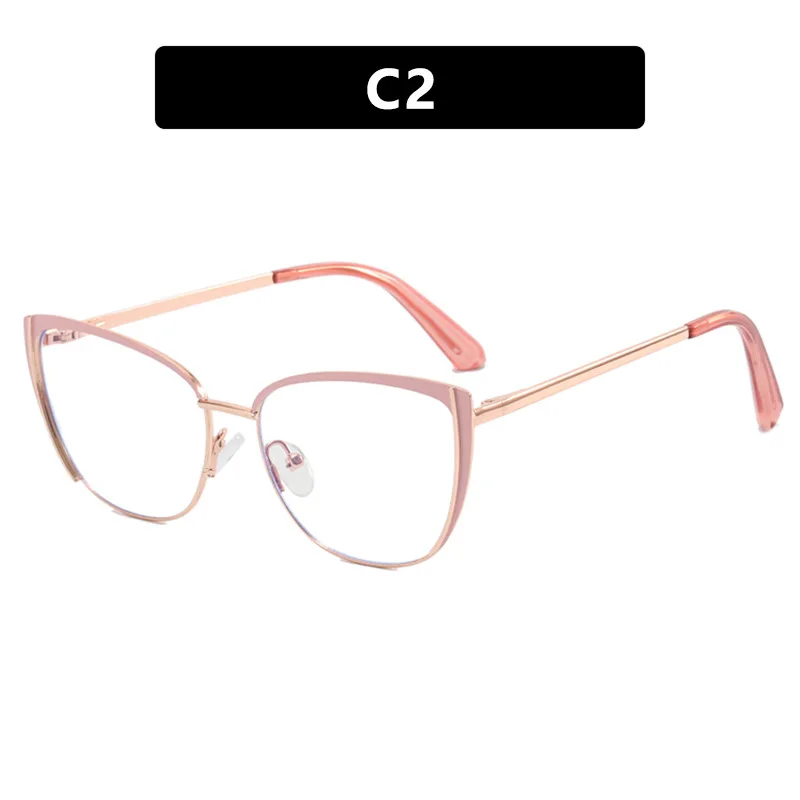 Retro Metal Cat Eye Glasses New Fashion Clear Lenses Prescription Short Sight Eyewear 0 -0.5 -1 -1.25 -1.5 -1.75 -2.0 To -6 2