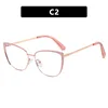 Retro Metal Cat Eye Glasses New Fashion Clear Lenses Prescription Short Sight Eyewear 0 -0.5 -1 -1.25 -1.5 -1.75 -2.0 To -6 2