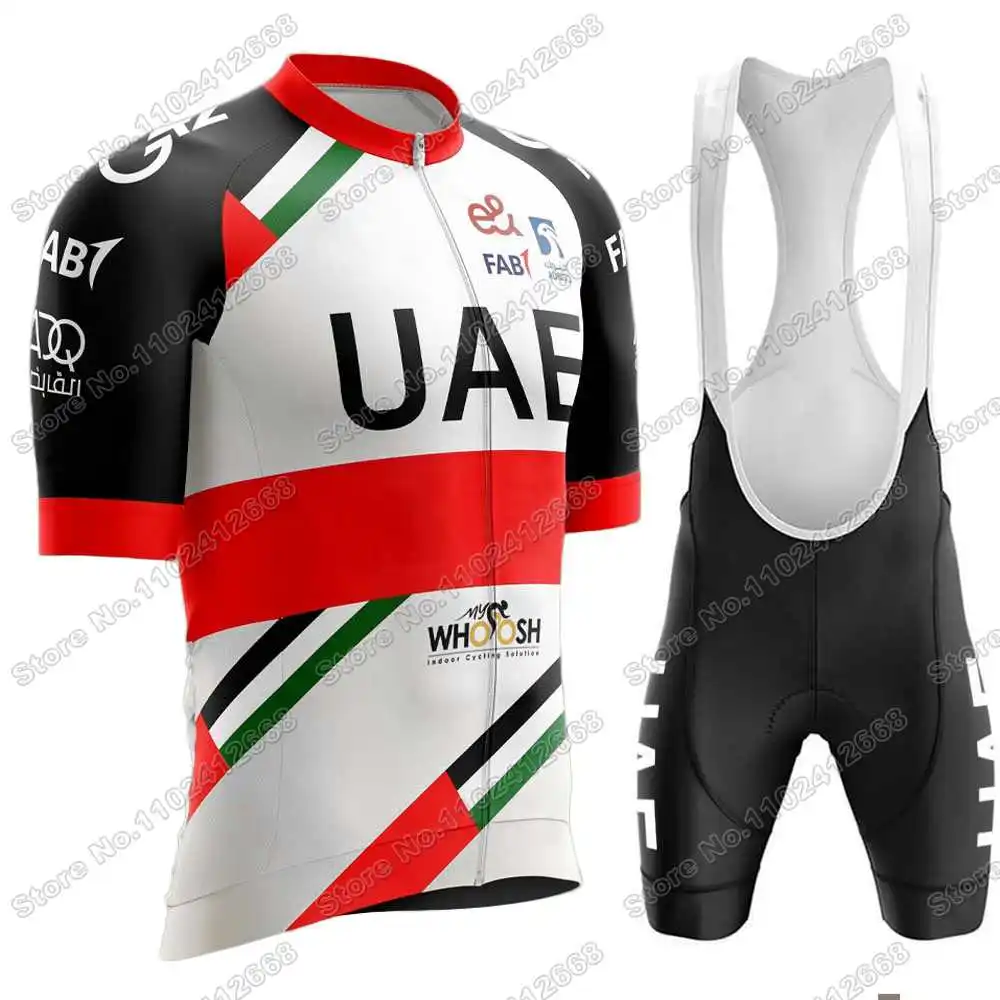 2023 UAE Team Cycling Jersey Set Summer Cycling Clothing Men's Kits
