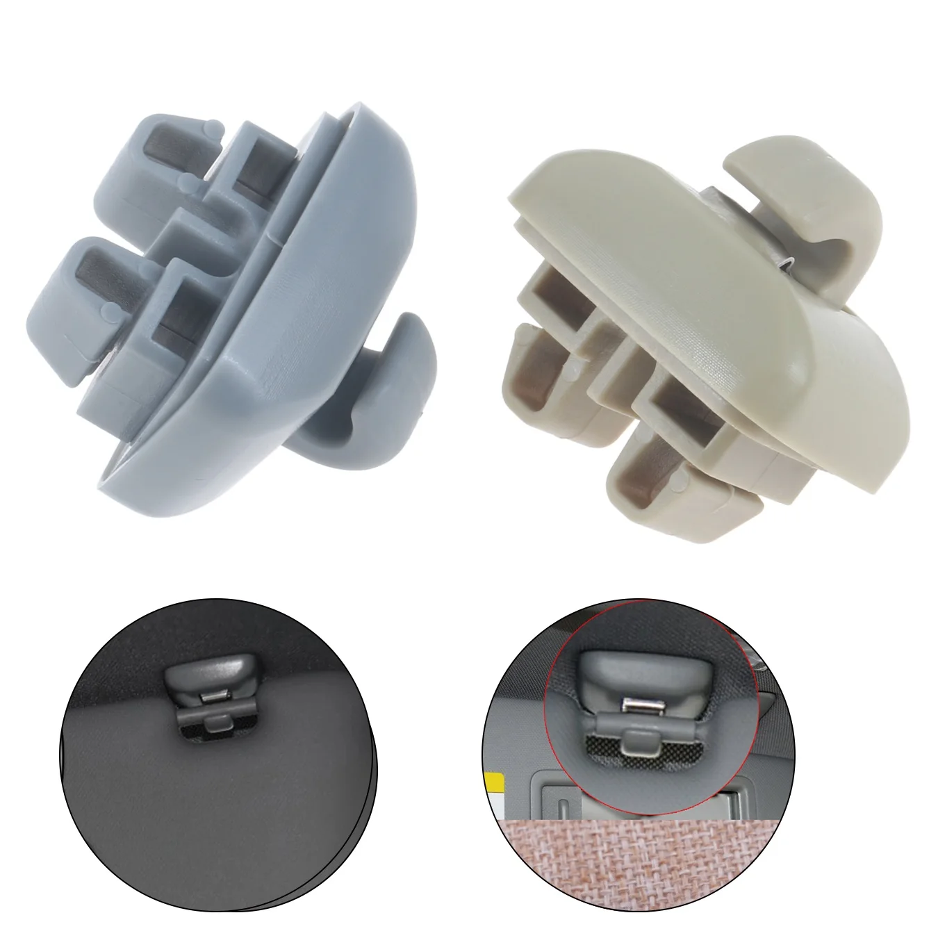 8U0857562 8E0857563A Car Sun Visor Clip For Audi A1 A3 Audi A4 Allroad Quattro Q3 Q5 RS3 RS4 RS5 2010-2016 TTRS Coupe Seat Exeo - View #2