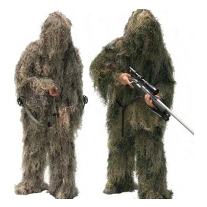 

3D Withered Grass Ghillie Suit Sniper Military Tactical Camouflage Clothing Hunting Suit Army Hunting Clothes Birding Suit